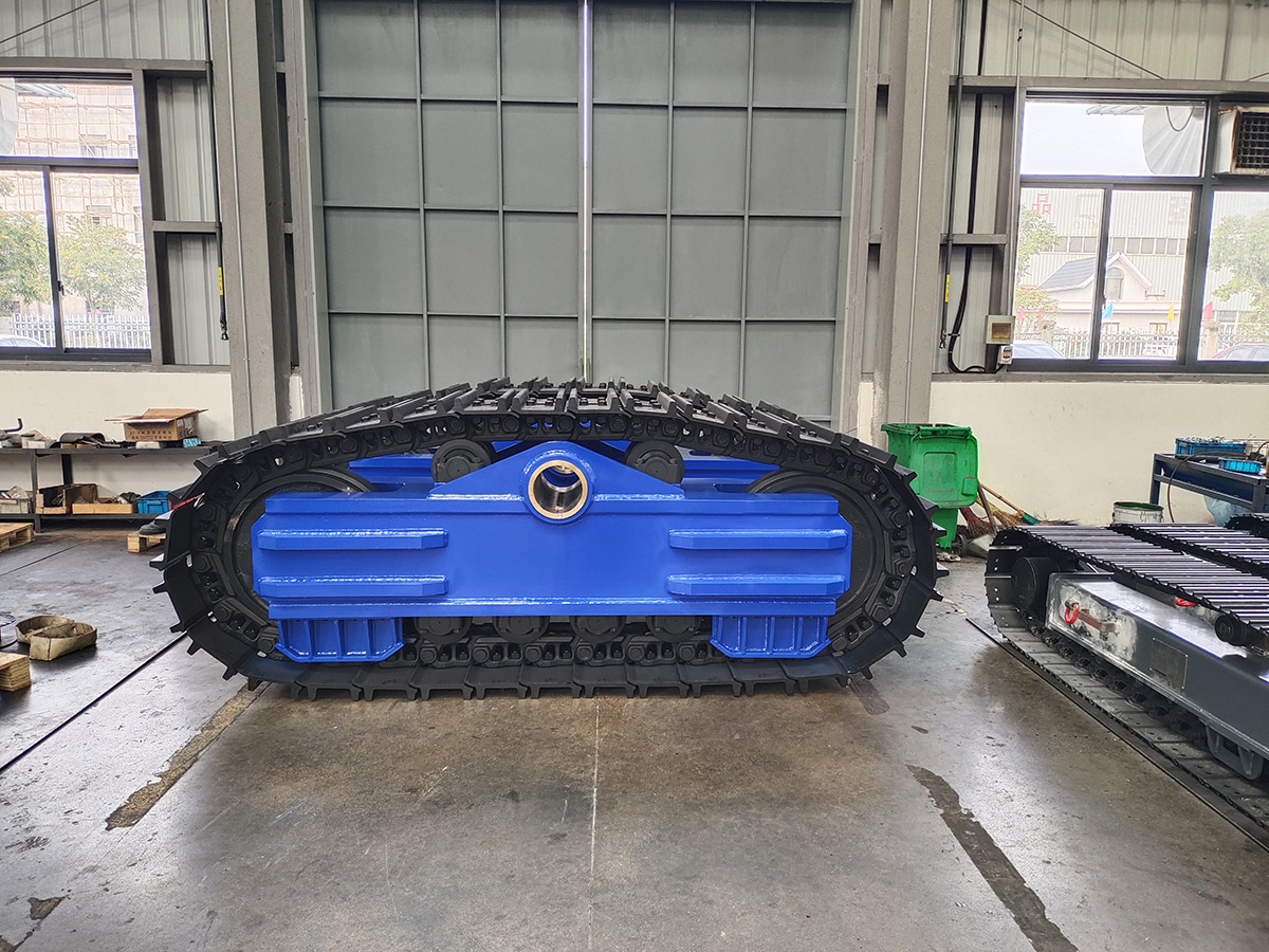 Steel crawler track frame