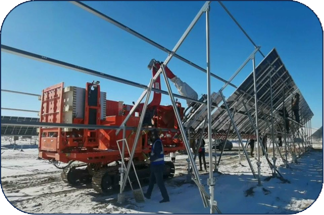 Solar Panel Installation Machine