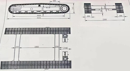 15T Electrical Motor-driven Steel Track Undercarriage