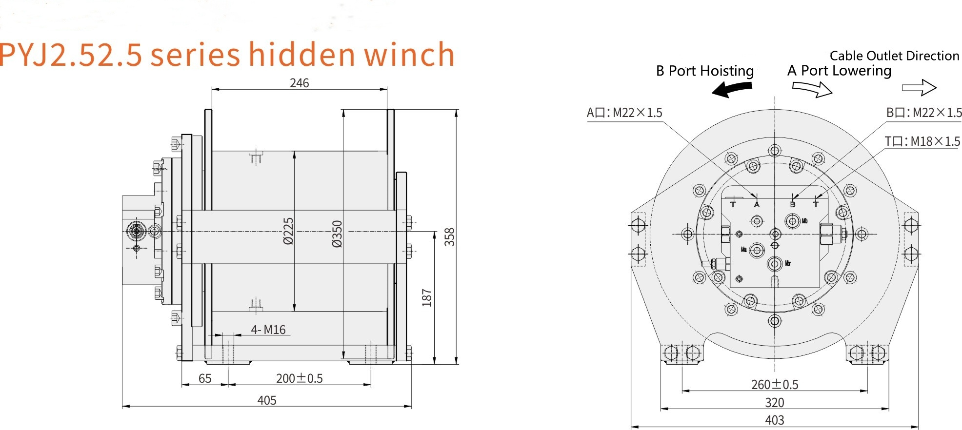 Industrial Cable Winch