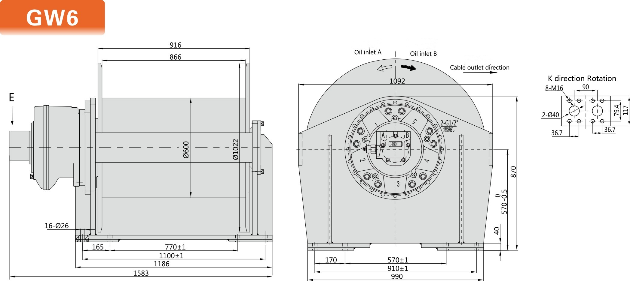 Crane Hoisting Winch