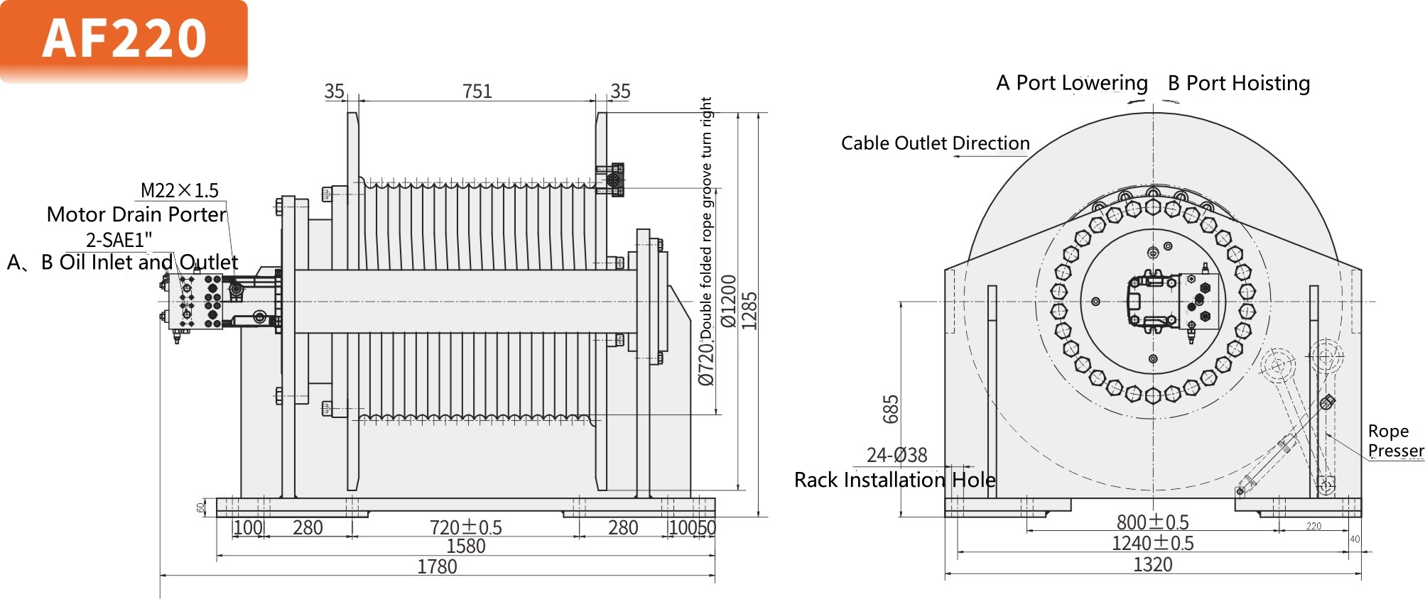 Winch Machine 50 Ton