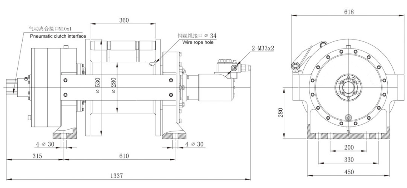 Tow Truck Hydraulic Winch