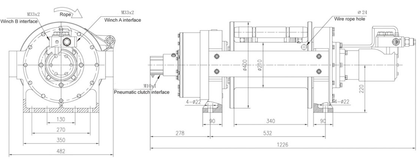 Heavy Duty Recovery Winch
