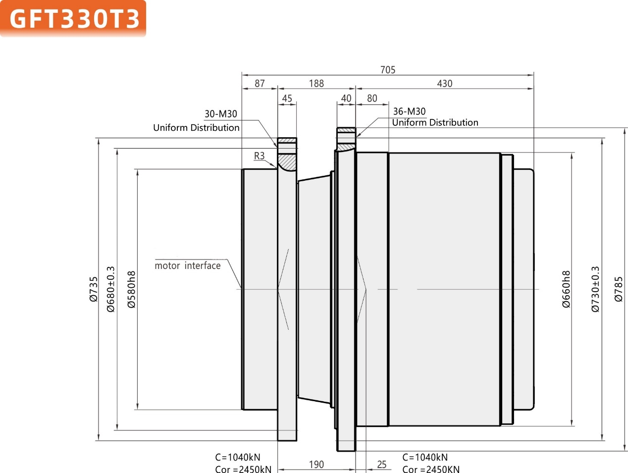 Bky33A Travel Motor17