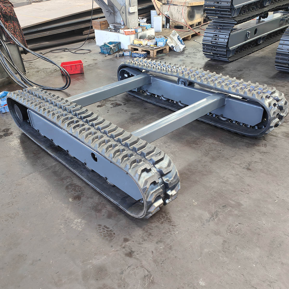 Small size rubber track system for