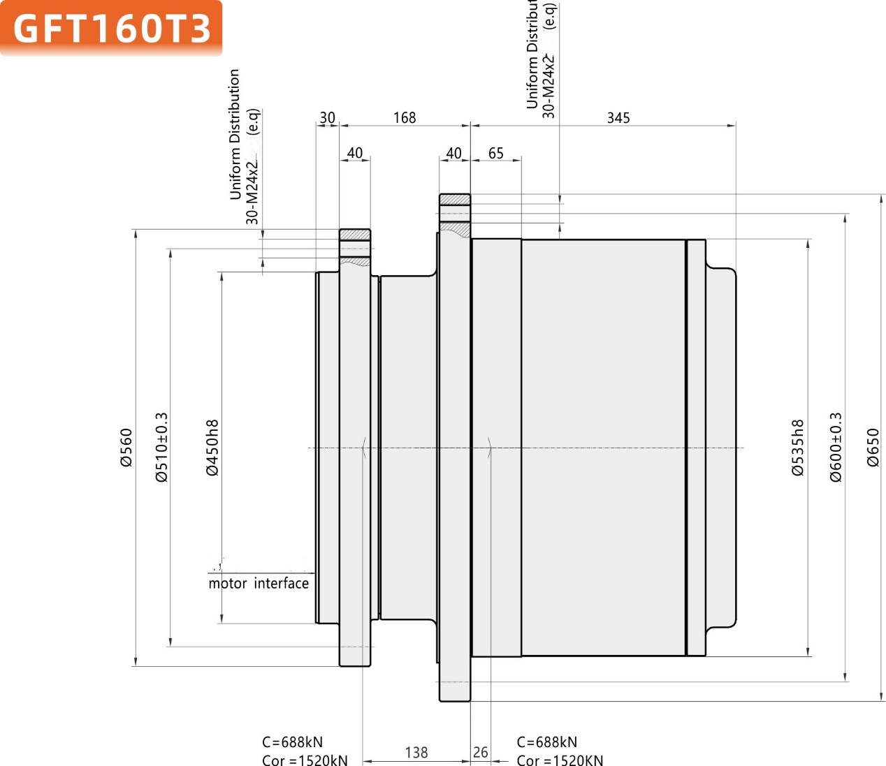 Bky33A Travel Motor15