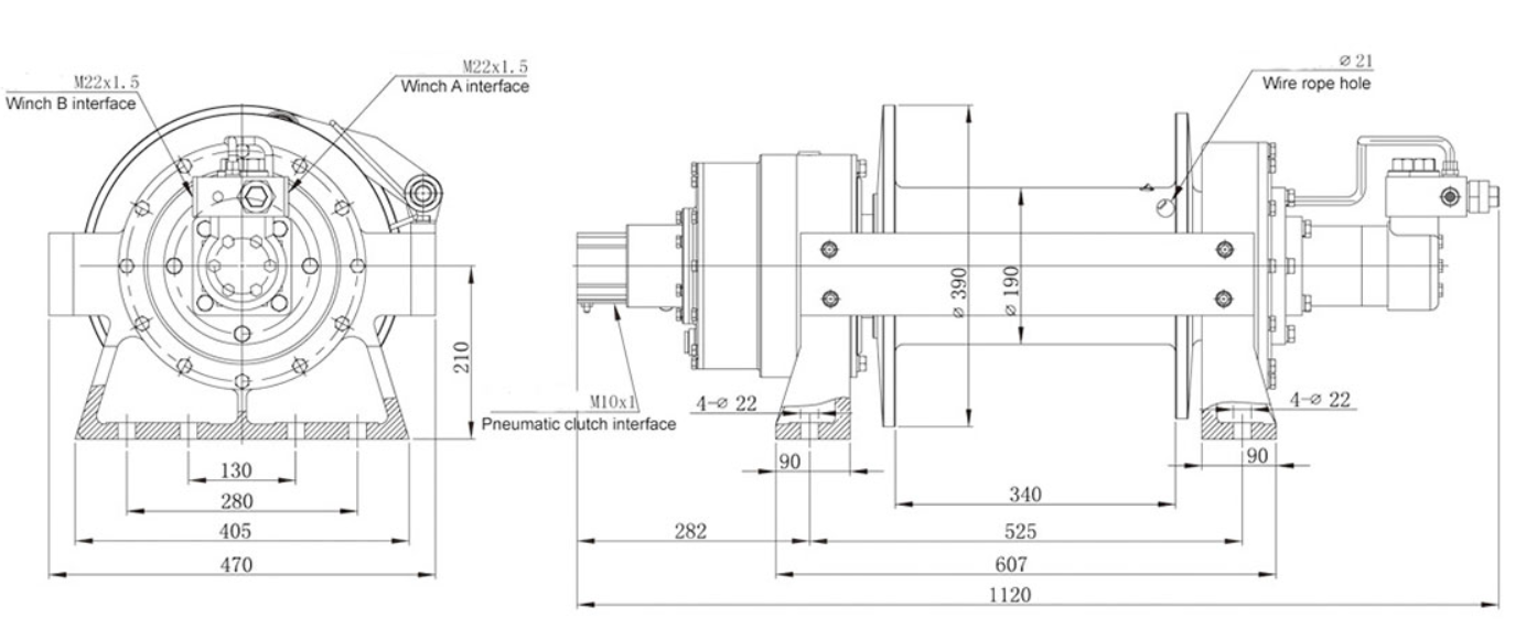 Hydraulic Tow Truck Winch