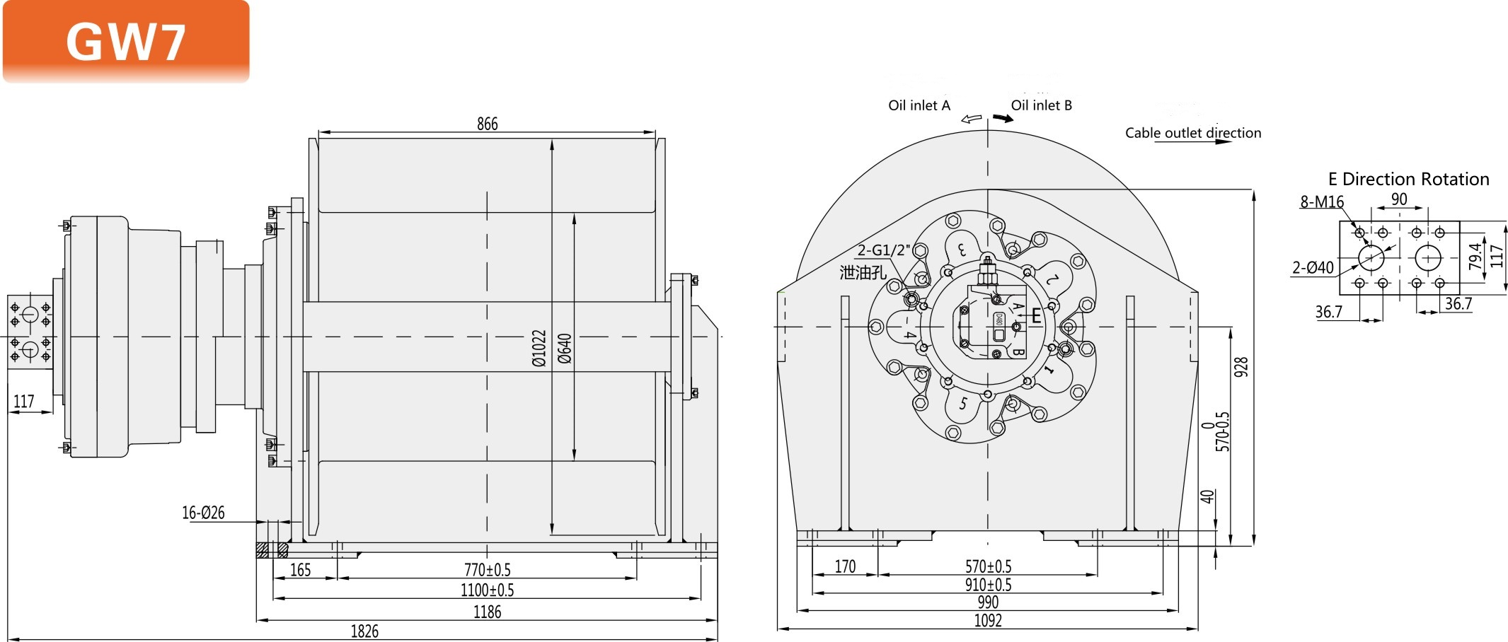 Planetary Hydraulic Winch