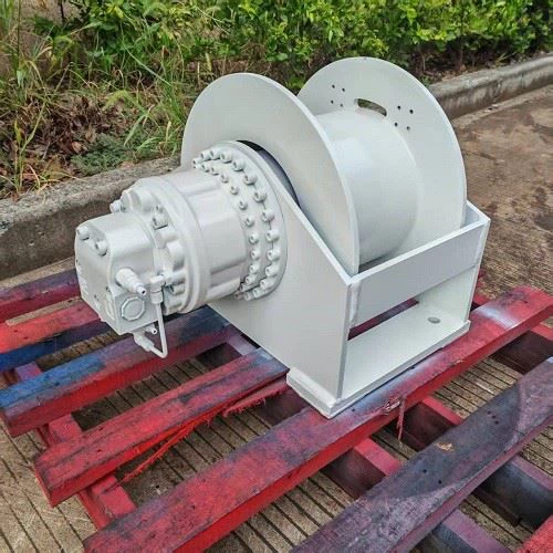 Hydraulic Winch With 1T On The 4th Layer