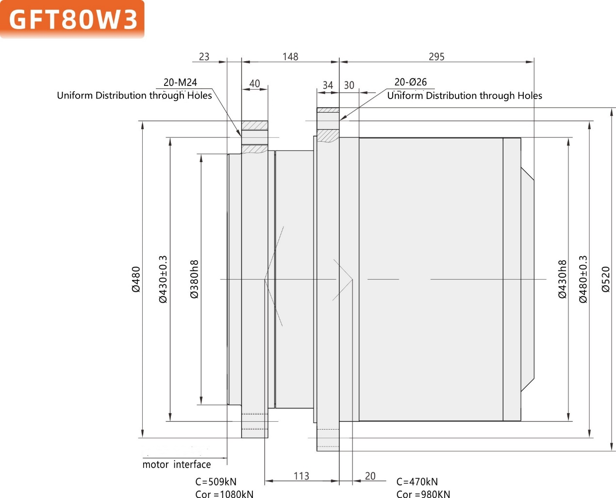 Hydrostatic Winch Reducer