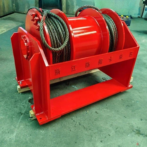 16T Double - Drum Hydraulic Winch (10)