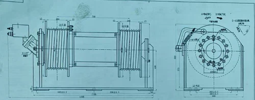 6T Double Drum Hydraulic Winch (7)