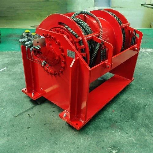 16T Double - Drum Hydraulic Winch (8)