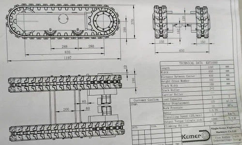 1T Rubber Track Undercarriage (7)