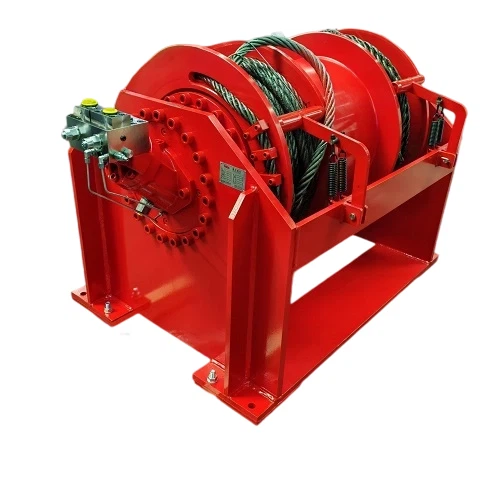 16T Double - Drum Hydraulic Winch